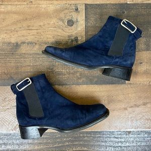 Barney’s New York Vintage Blue Suede Boots
